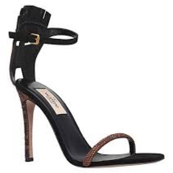 BNIB VALENTINO GLAM MASK TRIBE SUEDE CRYSTAL HEEL SANDAL SIZE Size 40 - Picture 4 of 12